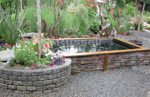 DIY Brick Koi Pond