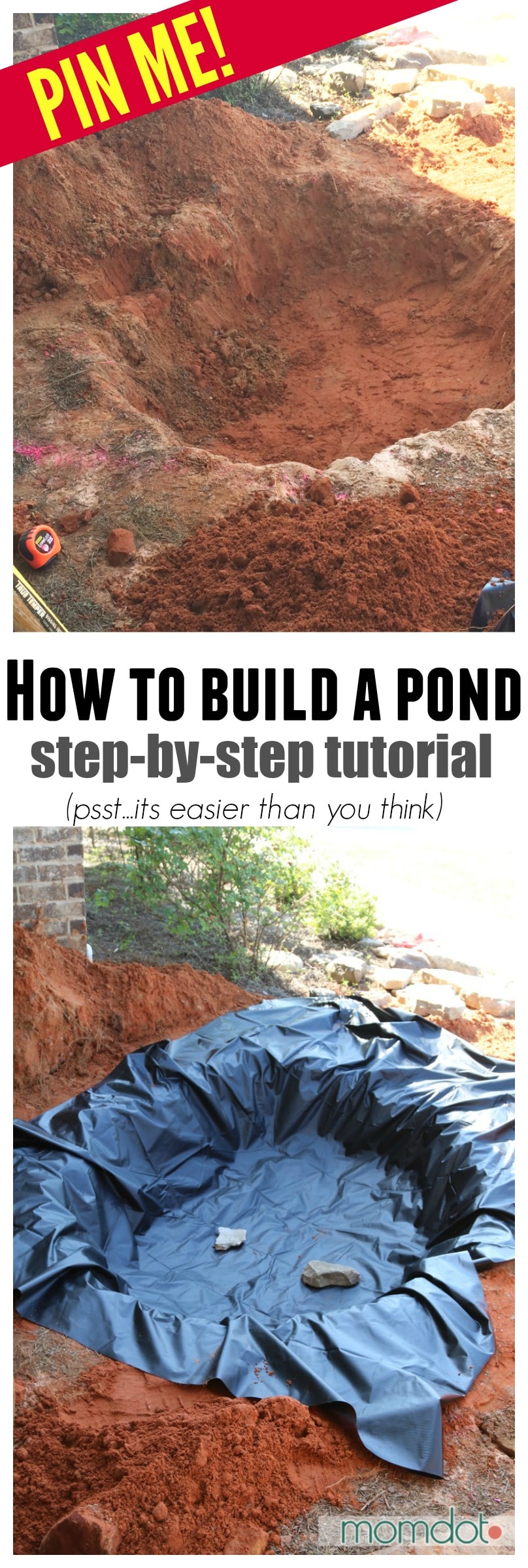 DIY Pond and Waterfall Phase 1