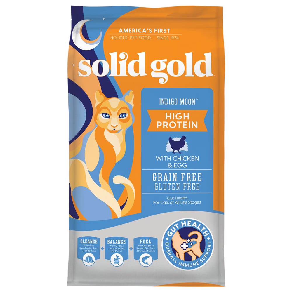 Solid Gold Indigo Moon with Chicken