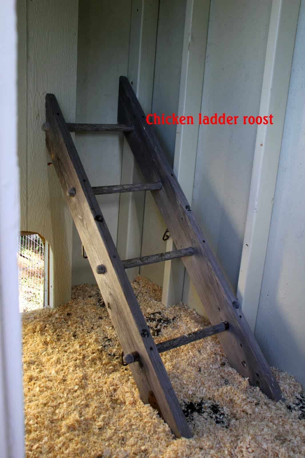 DIY Repurposed Playset Roosting Bar