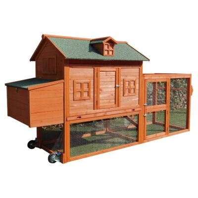 Fiveberry Magbean 98” Wheel Solid Wood Chicken Coop
